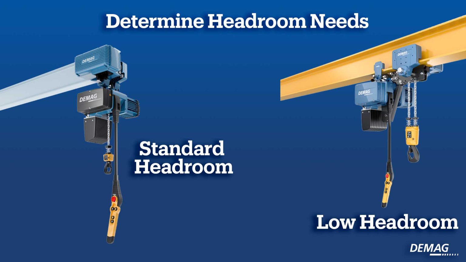 Headroom Demag Cranes