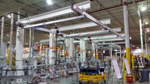 Demag Freestanding Workstation Crane in our patented cantilever configuration