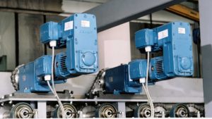 Demag FG Microspeed combination used for positioning on a furnace line.